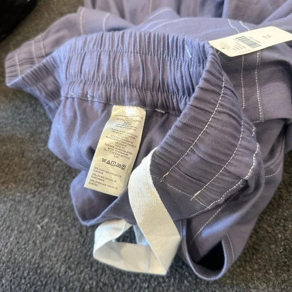 NEW Anthropologie Maeve Tie Waist Wide Leg Casual Breezy Linen Blend Pants XL - Picture 11 of 11